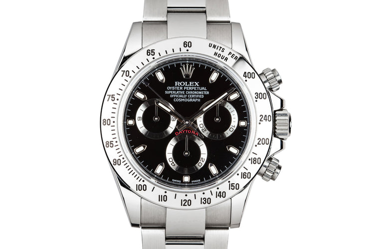 2010 Rolex Daytona 116520 Black Dial with Box and Papers