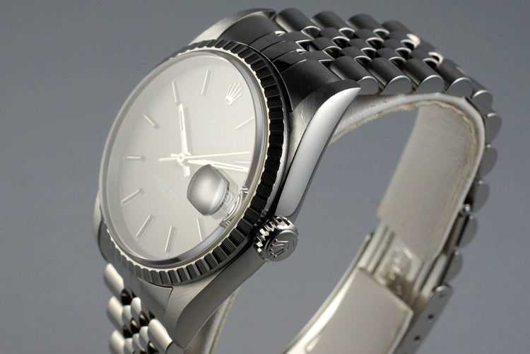 2001 Rolex DateJust 16220 Gray Dial