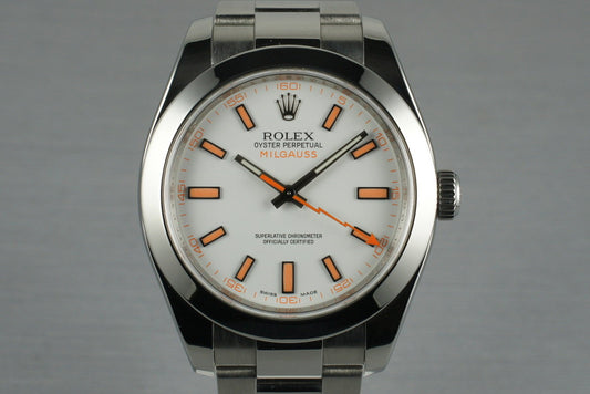 2009 Rolex Milgauss 116400 with Box and Papers