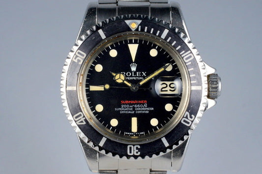 1969 Rolex Red Submariner 1680 Mark I Dial
