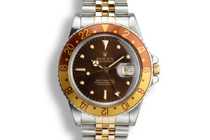 1979 Rolex Two-Tone GMT-Master 16753 with Root Beer Nipple Dial