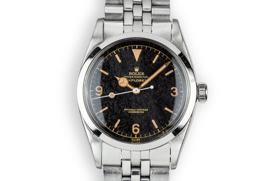 1958 Rolex Explorer 6610 Gilt Dial with "Night Sky" Patina