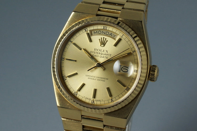 1978 YG OysterQuartz Day-Date 19018 with Box and Papers