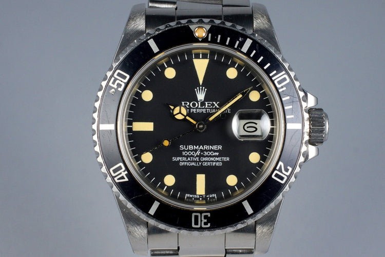 HQ Milton 1983 Rolex Submariner 16800 Matte Dial Inventory