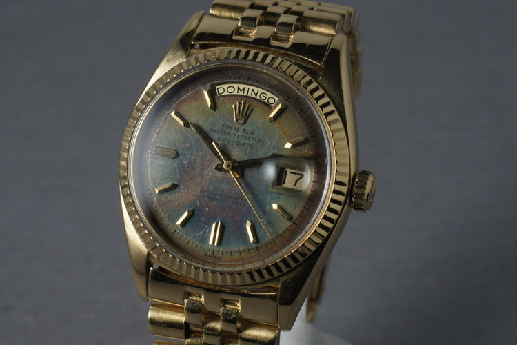Rolex Vintage 18K YG President: Ref 1803 with Rainbow Swiss Only Dial