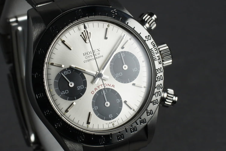 1971 Rolex Daytona 6265 Silver Big Red Daytona with Punched Papers