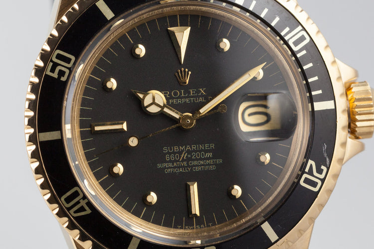 1978 YG Rolex Submariner 1680 Black Nipple Dial