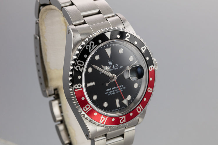1995 Rolex GMT-Master II 16710 "Coke" with Papers and Service Papers
