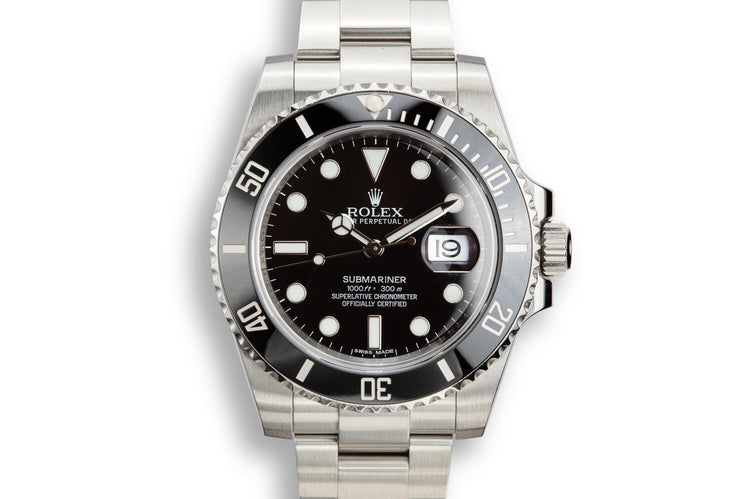 2015 Rolex Ceramic Submariner 116610 with Box and Papers