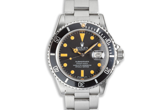 1982 Rolex Submariner 16800 Matte Dial with Box & Service Papers