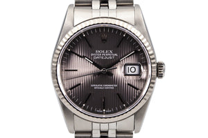 1990 Rolex DateJust 16234 Grey Tapestry Dial