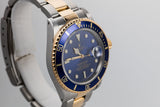 1985 Rolex Two Tone Submariner 16803 Blue DIal