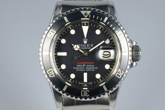 1970 Rolex Red Submariner 1680 Mark IV Dial