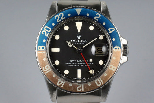 1967 Rolex GMT 1675 Matte Dial