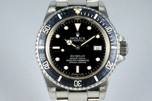 1984 Rolex Sea Dweller 16660 with Box and Papers