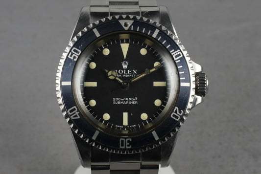 1967 Rolex Submariner 5513 Meters First