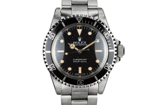 1985 Rolex Submariner 5513 Glossy Dial with Spider Cracking Patina