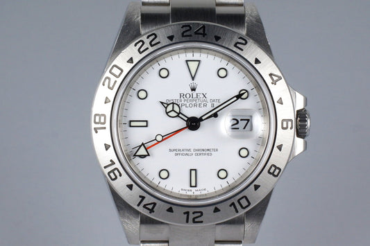 2006 Rolex Explorer II 16570 White Dial