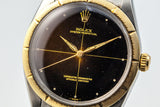 1965 Rolex Two Tone Oyster Perpetual 1008 Zephyr Dial and Bezel with Gilt Tropical Dial