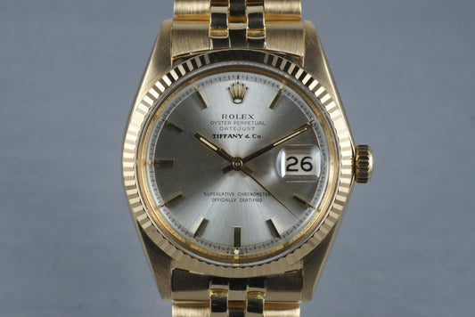 1966 Rolex 18K DateJust 1601 with Tiffany & Co. Dial