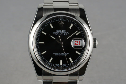 2007 Rolex DateJust With Box & Papers 116200