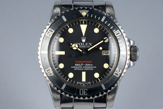 1971 Rolex Red Submariner 1680 Mark V Dial