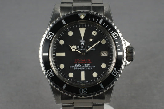 1972 Rolex Double Red Sea Dweller Ref: 1665 Mark IV