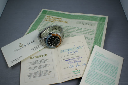 Rolex GMT 1675 Mark 1 with Double Punched Papers