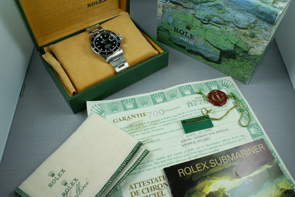 HQ Milton - Rolex Submariner 16610 Box and Papers A serial