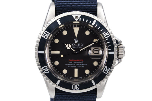 1969 Rolex Red Submariner Mark II Meters First Dial
