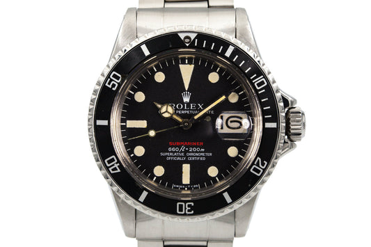 1970 Rolex Red Submariner Mark IV Dial