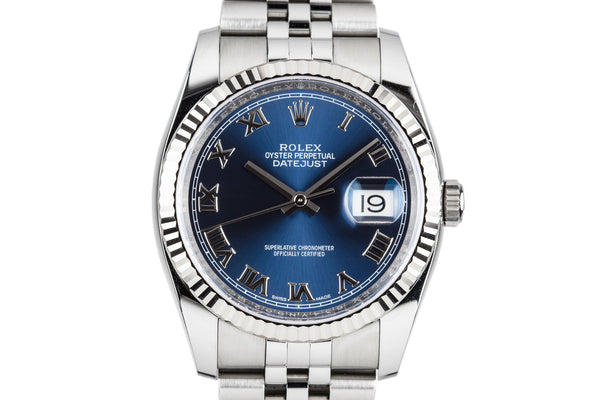 値下げしました。ＲＯＬＥX 箱✨ HQ Milton - 2017 Rolex DateJust 116234 Blue Dial with Box and