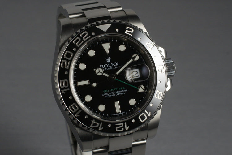 2012 Rolex GMT II 116710LN with Box