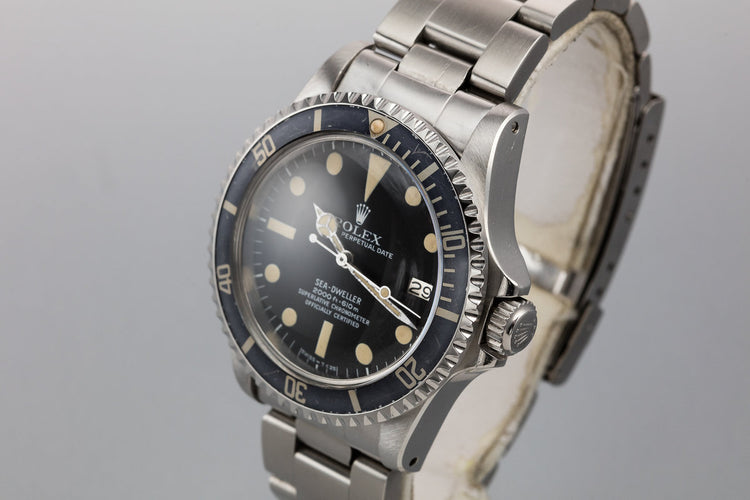 1978 Rolex Sea-Dweller 1665 with Mark 1 Great White Dial