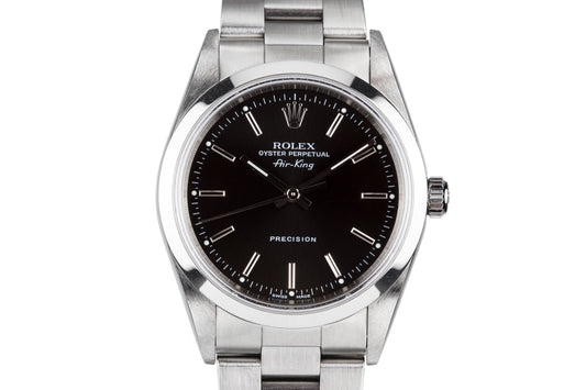 2000 Rolex Air-King 14000 Black Dial