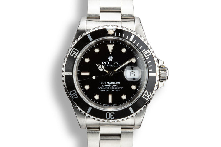 1990 Rolex Submariner 16610 With Box and Papers