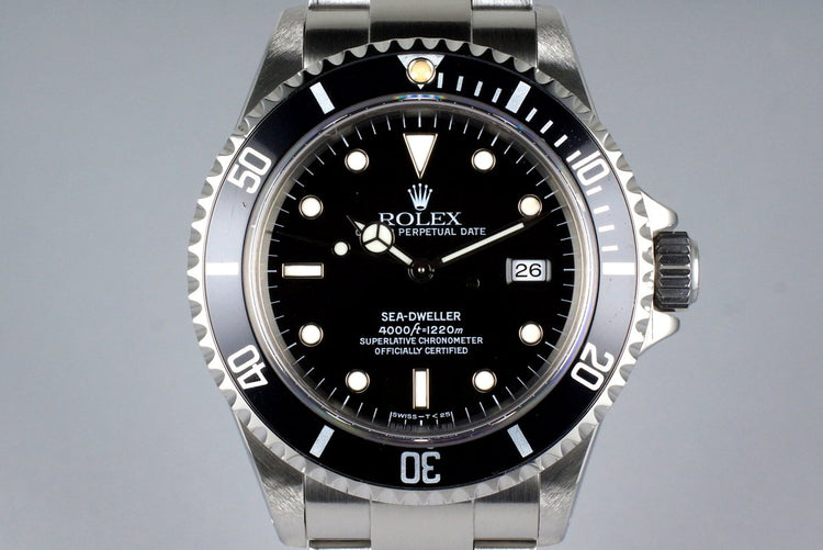 1997 Rolex Sea Dweller 16600 with Box and Papers