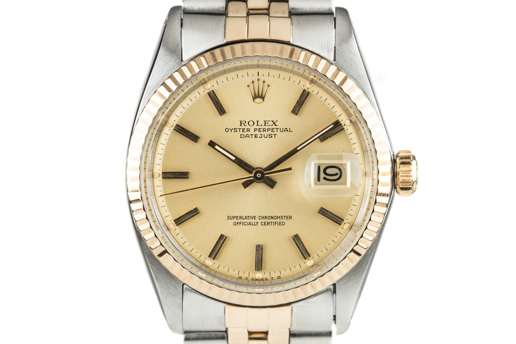 1972 Rolex Two Tone DateJust 1601 Gold Sigma Dial