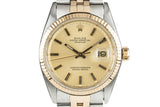 1972 Rolex Two Tone DateJust 1601 Gold Sigma Dial