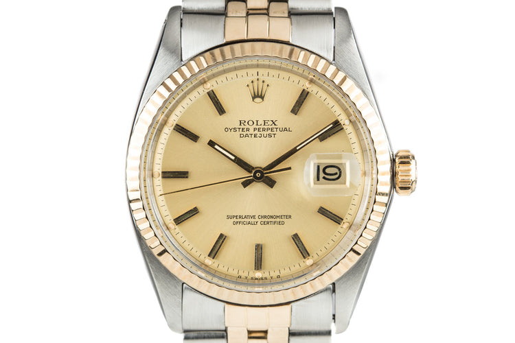 1972 Rolex Two Tone DateJust 1601 Gold Sigma Dial
