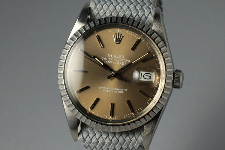 1986 Rolex DateJust 16030 Brown Dial