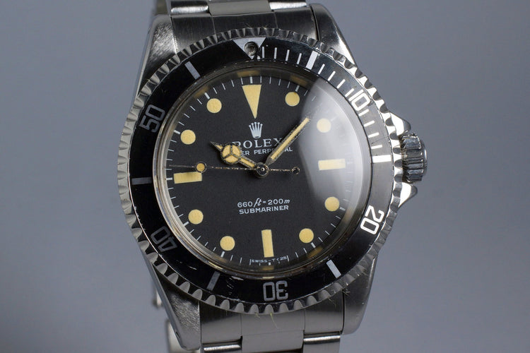 1967 Rolex Submariner 5513 Newer "Non-Serif" Dial