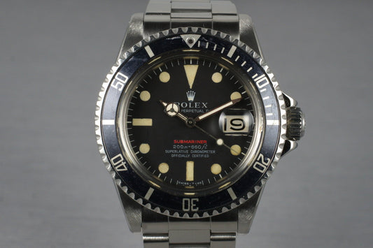 1969 Rolex Red Submariner 1680 Mark II Dial