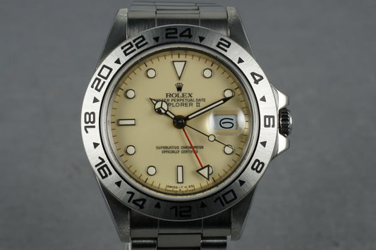 1985 Rolex Explorer II  Ref. 16550 Cream Rail Dial with RSC Papers