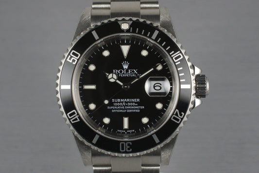 2002 Rolex Submariner 16610