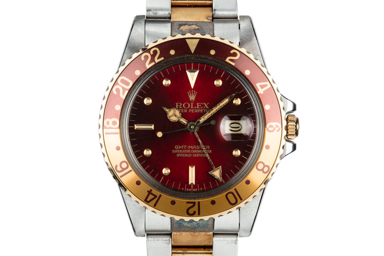 1980 Rolex Two-Tone GMT-Master 16753 with "Hawaiian Punch" Dial