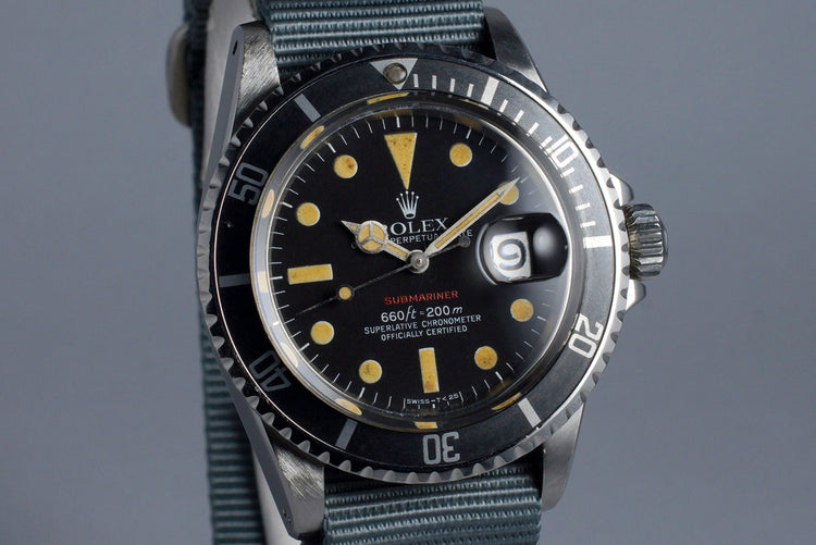 1972 Rolex Red Submariner 1680 Mark VI Dial