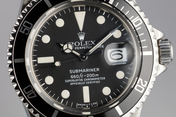 1978 Rolex Submariner 1680 with Box, Papers, and Service Papers