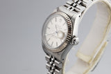 1987 Rolex Ladies DateJust 69174 Silver Dial with Box and Papers