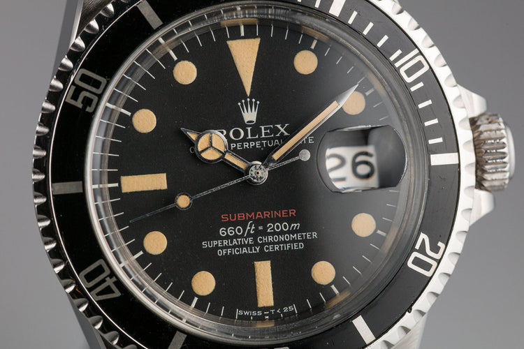 1971 Rolex Red Submariner 1680 with MK V Dial